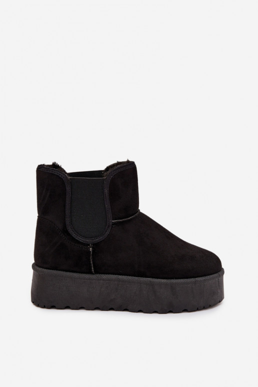 Femenino Botas de nieveElastyczną ENstaAką de color negro Kiora