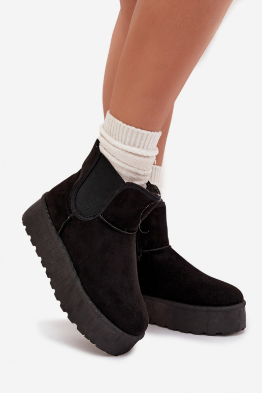 Femenino Botas de nieveElastyczną ENstaAką de color negro Kiora
