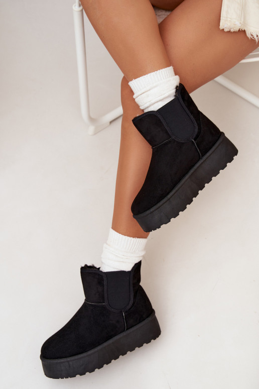 Femenino Botas de nieveElastyczną ENstaAką de color negro Kiora