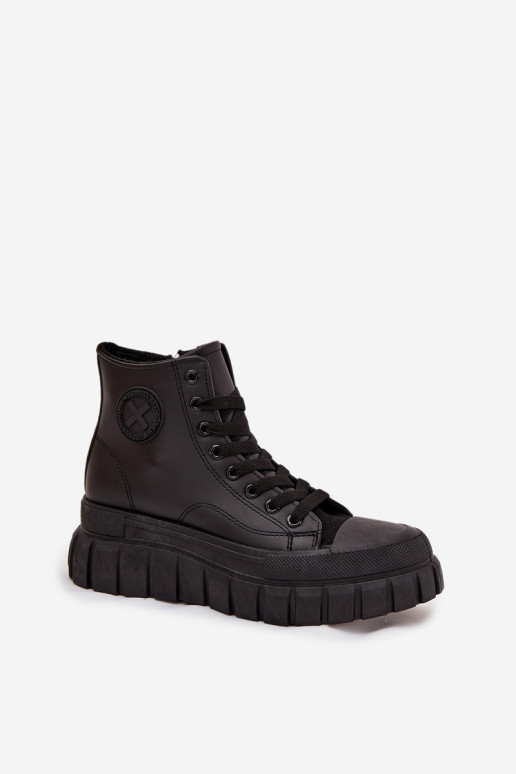 calentamiento zapatos de ocio con suela Femenino con una plataforma Cerrar de color negro Sarira calentamiento zapatos de ocio con suela Femenino con una plataforma Cerrar de color negro Sarira