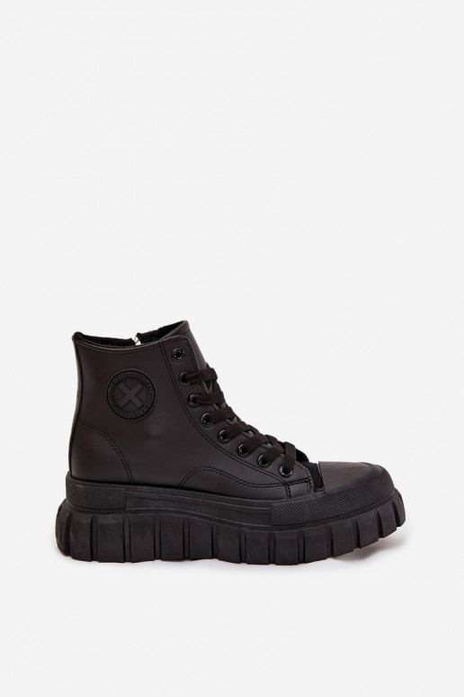 calentamiento zapatos de ocio con suela Femenino con una plataforma Cerrar de color negro Sarira calentamiento zapatos de ocio con suela Femenino con una plataforma Cerrar de color negro Sarira