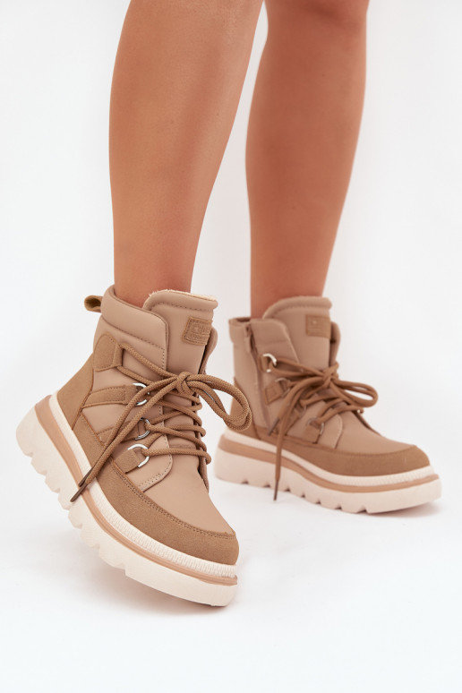 Botas de mujer con una plataforma color marrón Liorae Botas de mujer con una plataforma color marrón Liorae