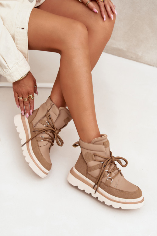 Botas de mujer con una plataforma color marrón Liorae Botas de mujer con una plataforma color marrón Liorae