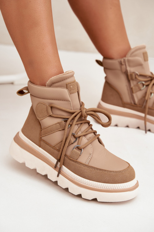 Botas de mujer con una plataforma color marrón Liorae Botas de mujer con una plataforma color marrón Liorae