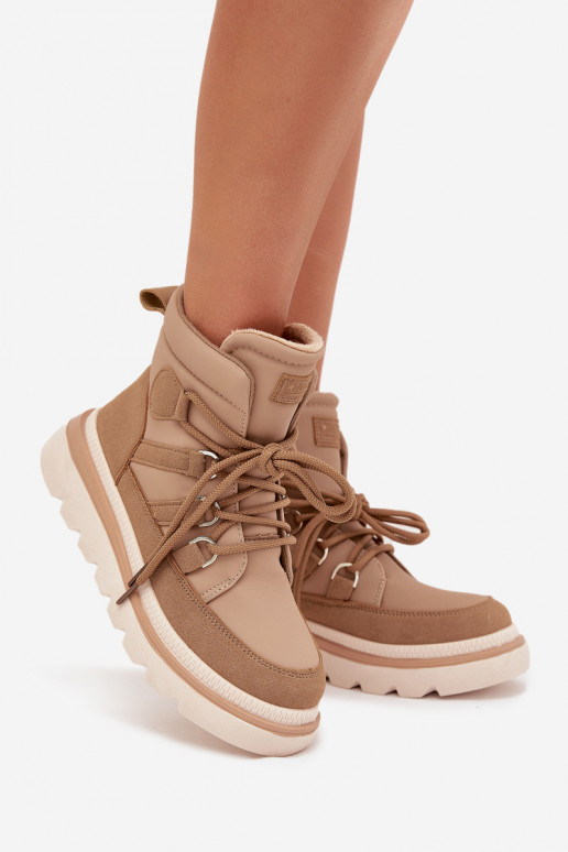 Botas de mujer con una plataforma color marrón Liorae Botas de mujer con una plataforma color marrón Liorae