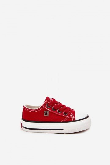 Infantil modelo clásico zapatos casuales Big Star DD374161 color rojo 2