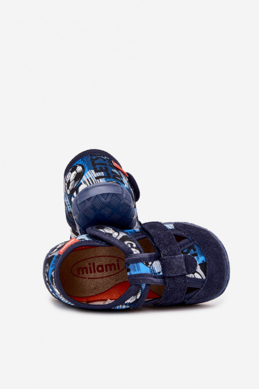 Zapatillas Milami Infantil con sujetadores adhesivos EN Pelotas azul oscuro Reathiana