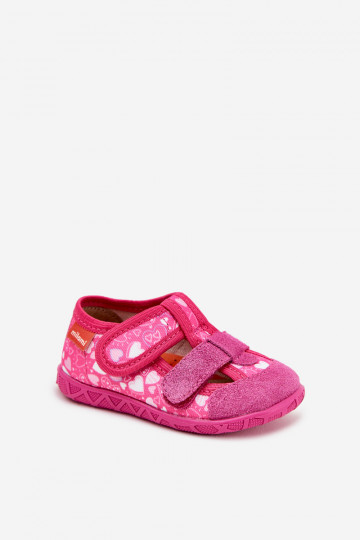 Zapatillas Milami Infantil con sujetadores adhesivos con corazones color rosa Reathiana