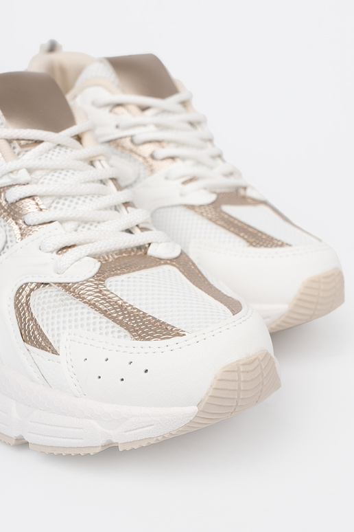 el color blanco Zapatillas modelo zapatos. z beige-doradomi AstaAkami