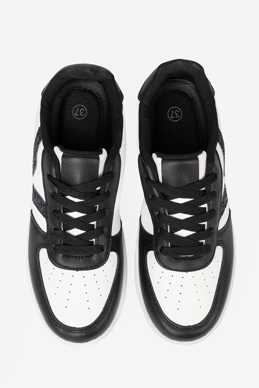 Elegante negro-el color blanco Zapatillas modelo zapatos. z BrillantinaoAymi AstaAkami