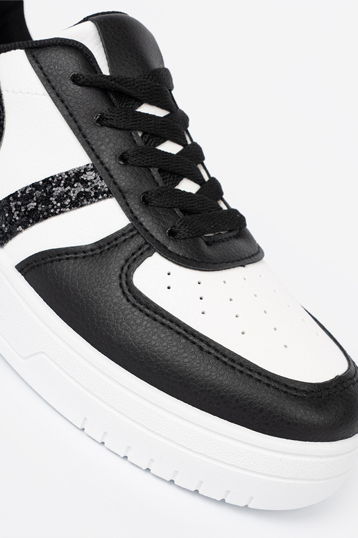 Elegante negro-el color blanco Zapatillas modelo zapatos. z BrillantinaoAymi AstaAkami