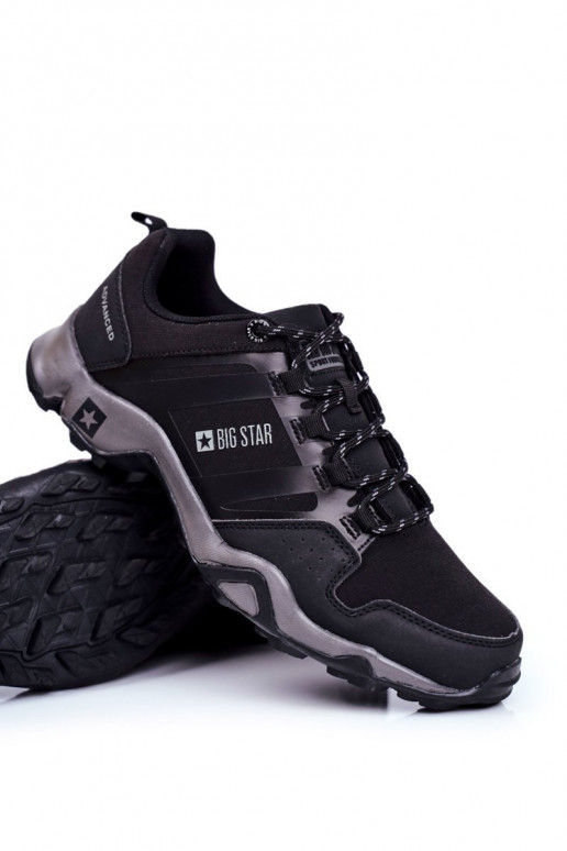 Botas de montaña para hombre. Big Star Outdoor de color negro GG174269 Botas de montaña para hombre. Big Star Outdoor de color negro GG174269