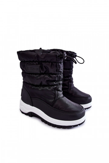 Botas de nieve infantiles con cremalleras Big Star KK374235 en color negro 2