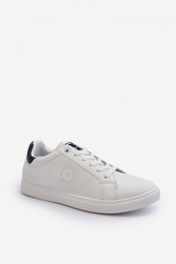 Bajo Zapatos casuales de hombre de cuero ecológico Big Star NN174282 el color blanco
