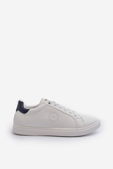 Botas de tiempo libre bajas para hombre de cuero ecológico Big Star NN174282 color blanco 2