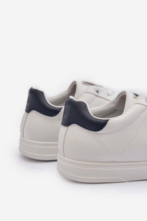 Bajo Zapatos casuales de hombre de cuero ecológico Big Star NN174282 el color blanco