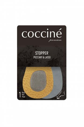Frenos de pie de cuero sobre almohadilla de látex Coccine STOPPER PECCARY&LATEX