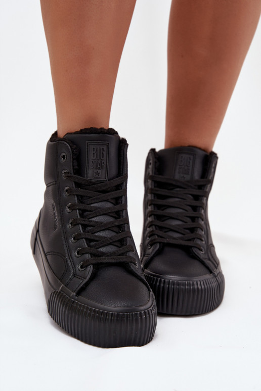 calentamiento Zapatos de ocio con una plataforma Big Star OO274796 de color negro