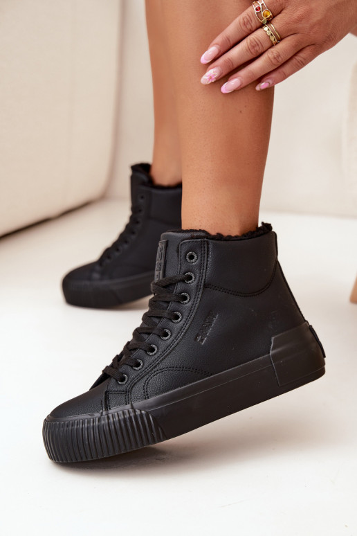 calentamiento Zapatos de ocio con una plataforma Big Star OO274796 de color negro