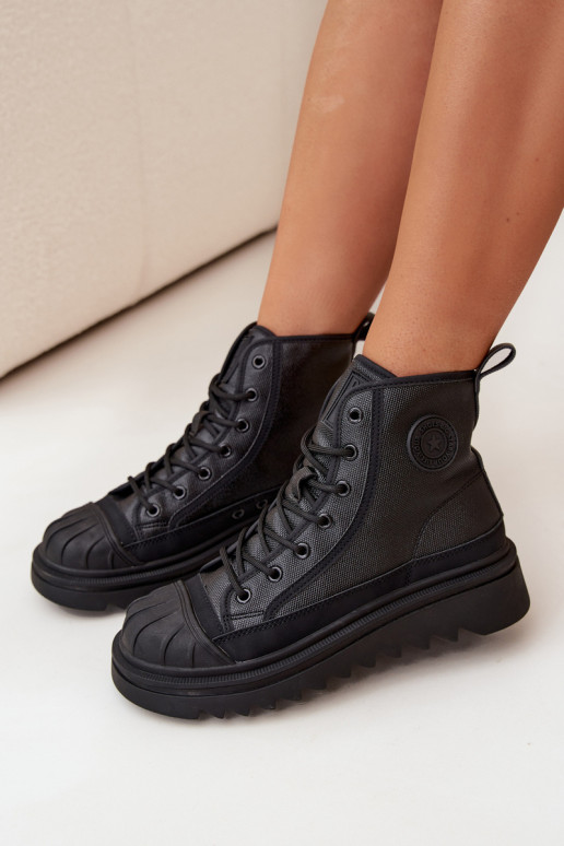 zapatos de ocio con suela Femenino calentamiento Big Star OO274A355 de color negro