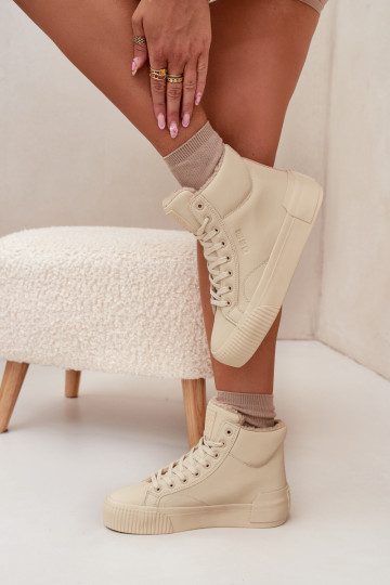 calentamiento Zapatos de ocio con una plataforma Big Star OO274795 beige