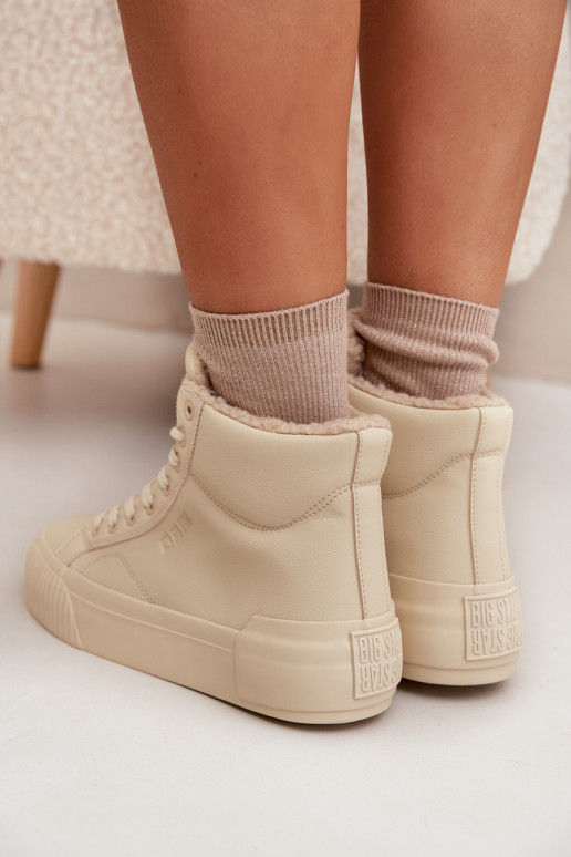 calentamiento Zapatos de ocio con una plataforma Big Star OO274795 beige