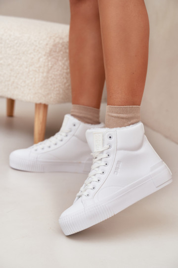 calentamiento Zapatos de ocio con una plataforma Big Star OO274794 el color blanco 2