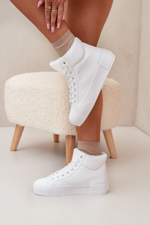 calentamiento Zapatos de ocio con una plataforma Big Star OO274794 el color blanco