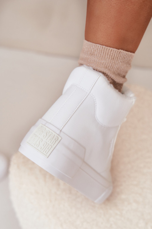 calentamiento Zapatos de ocio con una plataforma Big Star OO274794 el color blanco