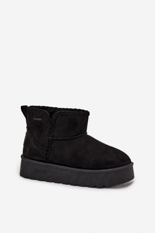 Botas de nieve Femenino con una plataformaPrzeszyciami Big Star SS274128 de color negro