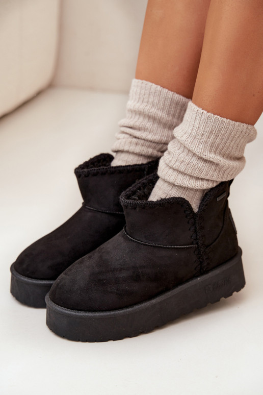 Botas de nieve Femenino con una plataformaPrzeszyciami Big Star SS274128 de color negro