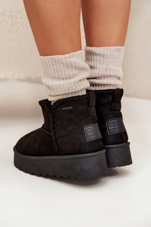 Botas de nieve Femenino con una plataformaPrzeszyciami Big Star SS274128 de color negro