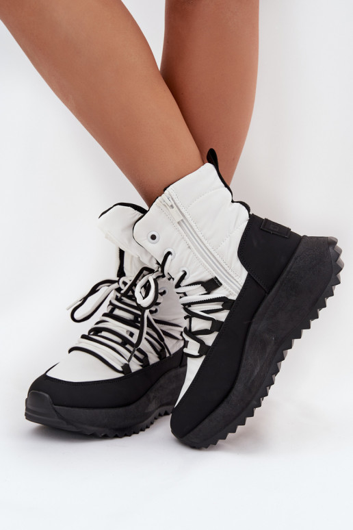 Botas de nieve Femenino Al castillo Big Star SS274060 Blanco-de color negro