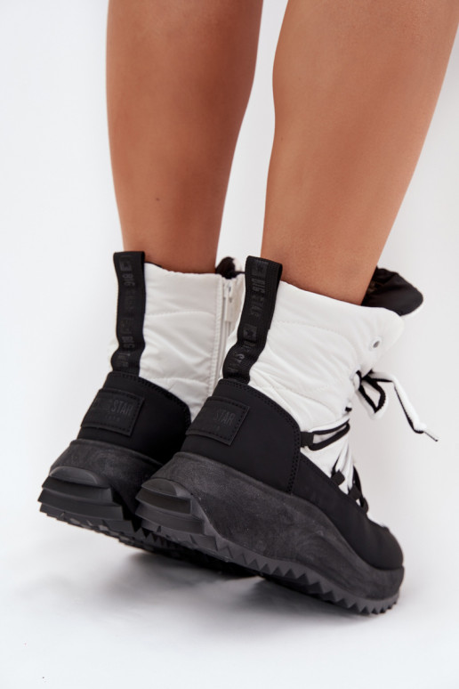 Botas de nieve Femenino Al castillo Big Star SS274060 Blanco-de color negro