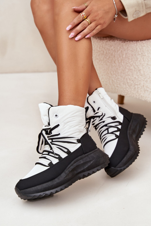 Botas de nieve Femenino Al castillo Big Star SS274060 Blanco-de color negro