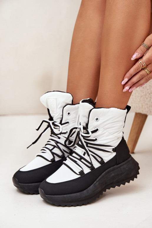 Botas de nieve Femenino Al castillo Big Star SS274060 Blanco-de color negro