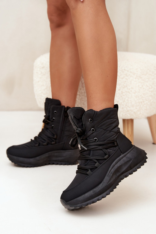 Botas de nieve Femenino Al castillo Big Star SS274059 de color negro