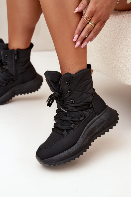 Botas de nieve Femenino Al castillo Big Star SS274059 de color negro