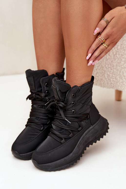 Botas de nieve Femenino Al castillo Big Star SS274059 de color negro