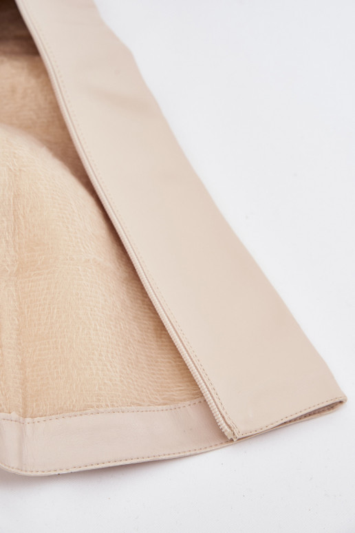 Botas de caña alta para mujer con tacones y plataforma color marfil "Lysara"