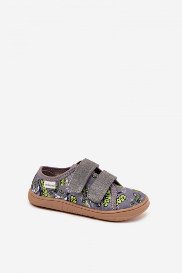 Chanclas "Barefoot" grises para niños con gráficos Milami Saphira