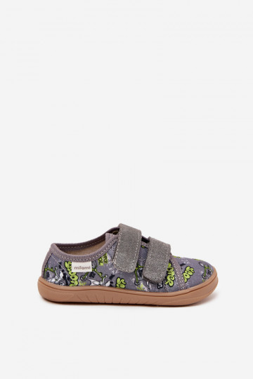 Chanclas "Barefoot" grises para niños con gráficos Milami Saphira 2