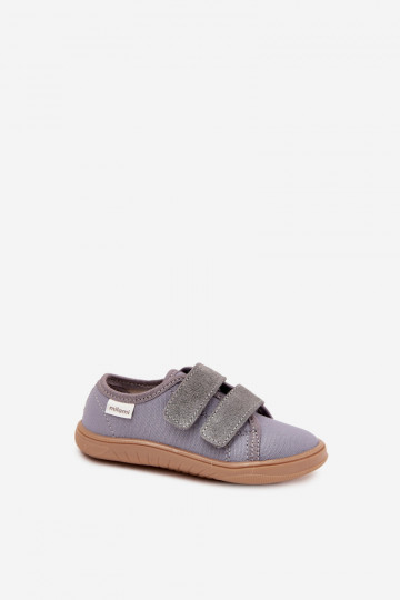 Zapatillas Barefoot Niños Suavemente Milami color gris Saphira