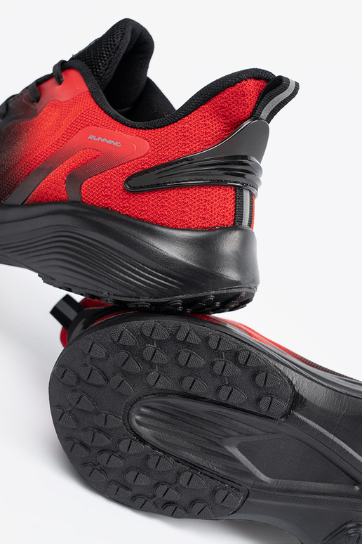 Negro y Rojo la luz zapatos deportivos hombres