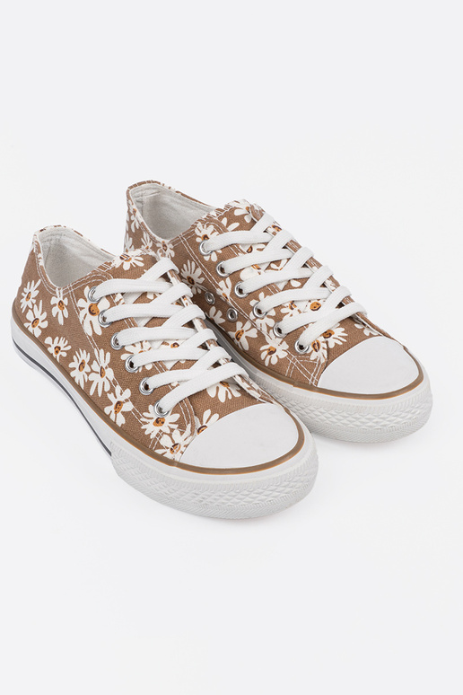 beige Zapatos de mujer A flores