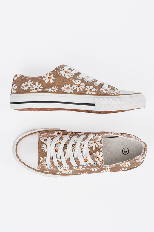 beige Zapatos de mujer A flores