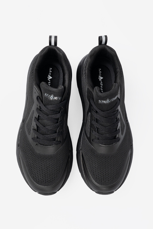 de color negro zapatos deportivos hombres con malla McArthur