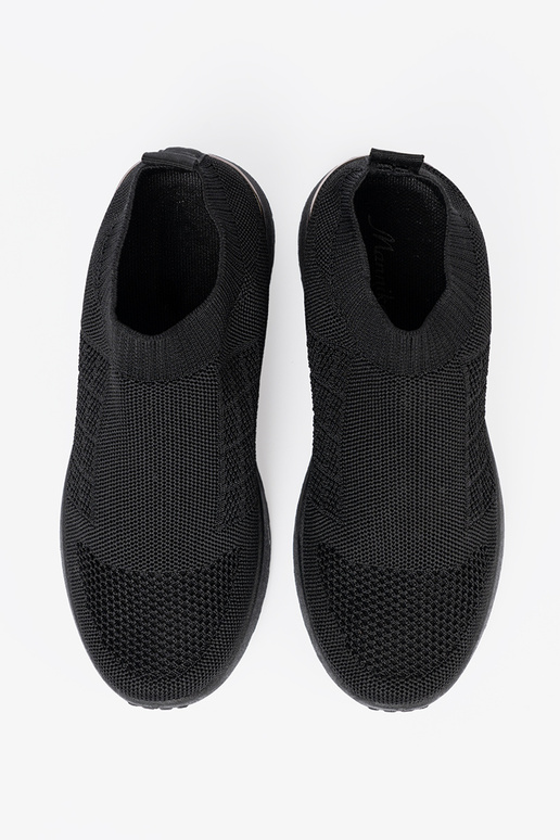 de color negro zapatos deportivos slip-on z siateczkoAą choleAką