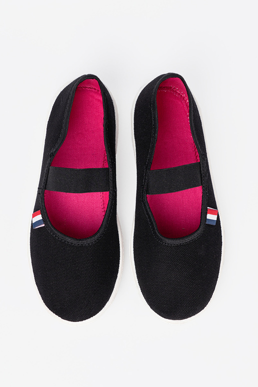  de color negro zapatos z flexiblem paskiem