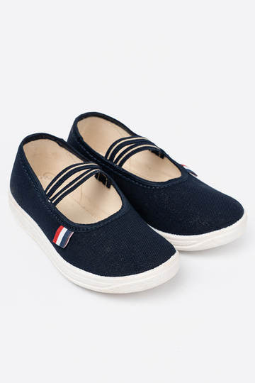 color azul zapatos z flexiblem paskiem